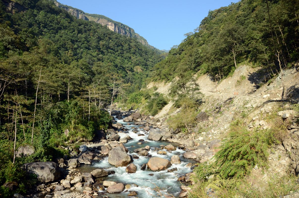 Nayapul To Ghorepani 05 Trail Follows The Bhurungdi Khola After Leaving Birethanti 